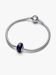 Faceted Blue Murano Glass Charm