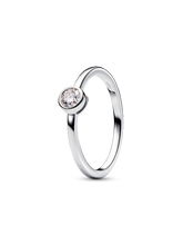 Pandora Era Bezel Sterling Silver Lab-grown Diamond Ring