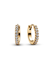 Pandora Era Lab-grown Diamond Hoop Earrings 14K Gold