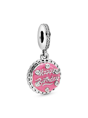Pink Birthday Cake Dangle Charm