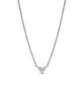 Triple Stone Heart Collier Necklace