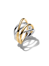 Two-Tone Entwined Band Ring