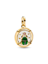 FINAL SALE - Scarab Beetle Medallion Charm