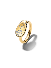 Small Stone-Set Oval Signet Ring