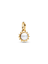 Pandora ME Treated Freshwater Cultured Pearl Sun Mini Dangle Charm