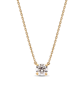 Pandora Era 14k White Gold Lab-grown Diamond Pendant Necklace