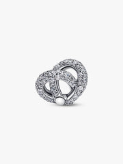 FINAL SALE - Pavé Infinity Knot Heart Charm