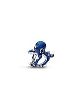 Blue Octopus Charm