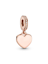 Engravable Heart Tag Dangle Charm