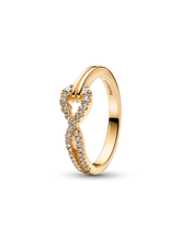 Pandora Infinite Lab-grown Diamond Pavé Double Row Ring