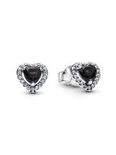 Elevated Heart Stud Earrings