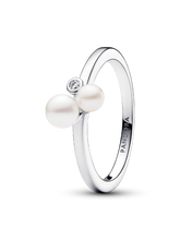 Duo Treated Freshwater Cultured Pearls Ring