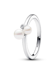 Duo Treated Freshwater Cultured Pearls Ring
