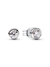 Pandora Era Bezel 14k Gold Lab-grown Diamond Earrings