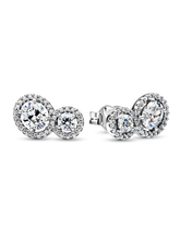Embracing Halo Stud Earrings
