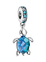 Murano Glass Sea Turtle Dangle Charm