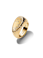 Stone-Set Oval Domed Signet Ring