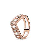 FINAL SALE - Sparkling Marquise Double Wishbone Ring