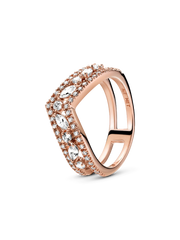 FINAL SALE - Sparkling Marquise Double Wishbone Ring