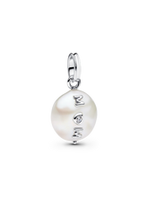 Treated Freshwater Cultured Baroque Pearl Mom Dangle Charm