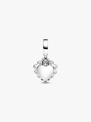 Sparkling Heart Double Dangle Charm
