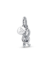 FINAL SALE - Pavé Infinity Knot Dangle Charm