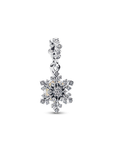 Opalescent Snowflake Double Dangle Charm