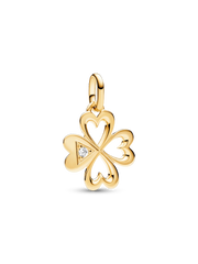 Pandora ME Heart Four-leaf Clover Medallion Charm