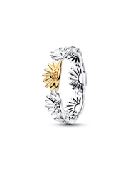 Sunflower Two-Tone Band Ring