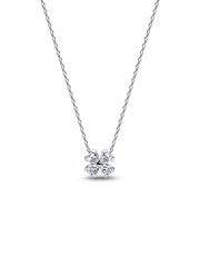 Sparkling Lucky Clover Pendant Necklace