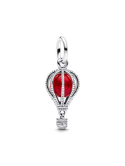 Hot Air Balloon Murano Glass Dangle Charm