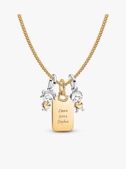 A Mother's Love Engravable Charm Necklace Set