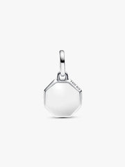 FINAL SALE - Turquoise-colored Engravable Mini Medallion Charm