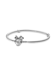 Disney Pandora Moments Pavé Minnie Mouse Clasp Snake Chain Bracelet
