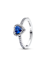 Elevated Red Heart Ring