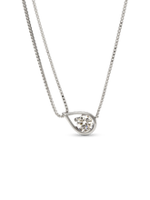 FINAL SALE - Pandora Infinite 14k White Gold Lab-grown Diamond Double Chain Collier Necklace