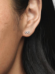 Sparkling Infinity Stud Earrings