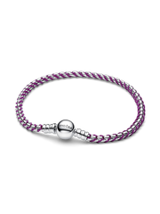 Purple Cord Box Chain Bracelet