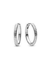 Pandora Moments Small Charm Hoop Earrings
