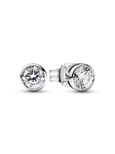 Pandora Era Bezel 14k Gold Lab-grown Diamond Earrings