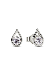 Pandora Infinite 14k White Gold Lab-grown Diamond Earrings