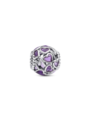 Openwork Hearts Mom Charm