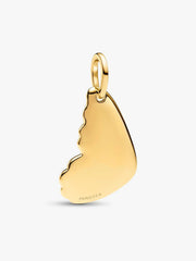 Engravable Butterfly Wing Tag Pendant