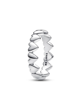 Row of Hearts Ring