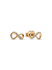 Sparkling Infinity Stud Earrings