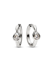 FINAL SALE - Pandora Infinite 14k Gold Lab-grown Diamond Hoop Earrings