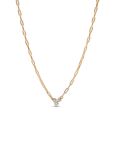 Pandora Era Lab-Grown Diamond Cluster Paperclip Chain Necklace