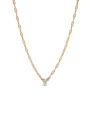 Pandora Era Lab-Grown Diamond Cluster Paperclip Chain Necklace