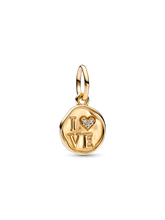 Sparkling Love Stamp Dangle Charm