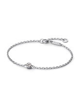 Pandora Era Bezel 14k Gold Lab-grown Diamond Chain Bracelet